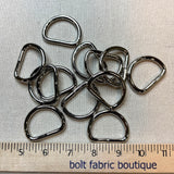 Hardware - Welded Steel D-Ring - 1 1/4" - Nickel