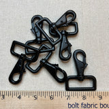 Hardware - Heavy Duty Zinc Alloy Swivel Snap Hook - 1 1/2" - Black