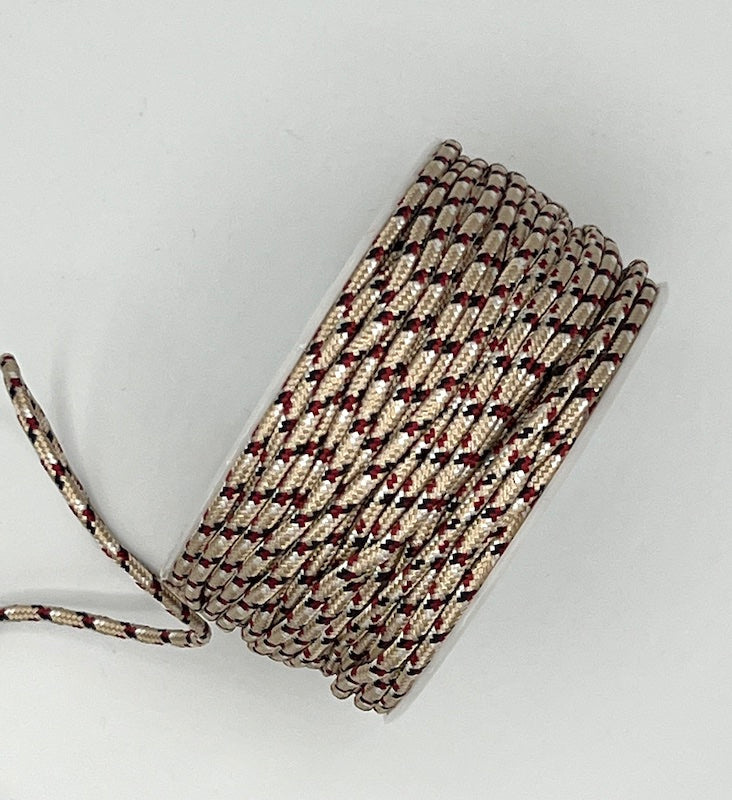 Patterned Nylon Cording - 1/8" - Oatmeal