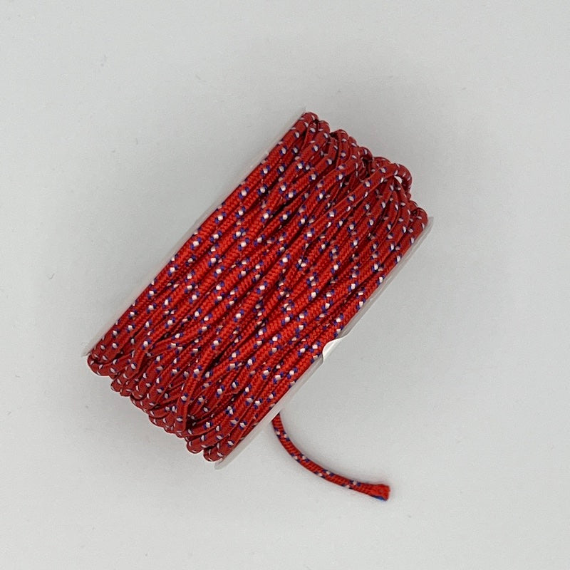 Patterned Nylon Cording - 1/8" - Red