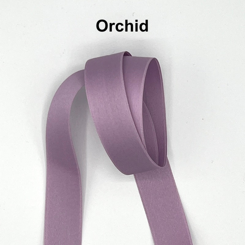 Double Face Cotton Satin Ribbon - 25mm (1") - Various Colors