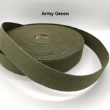 Cotton Webbing - 1 1/2" (40mm) - Various Colors
