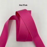 Double Face Cotton Satin Ribbon - 25mm (1") - Various Colors