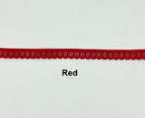 Picot Elastic - 1/2" (13mm) - Pinwheel - Various Colors