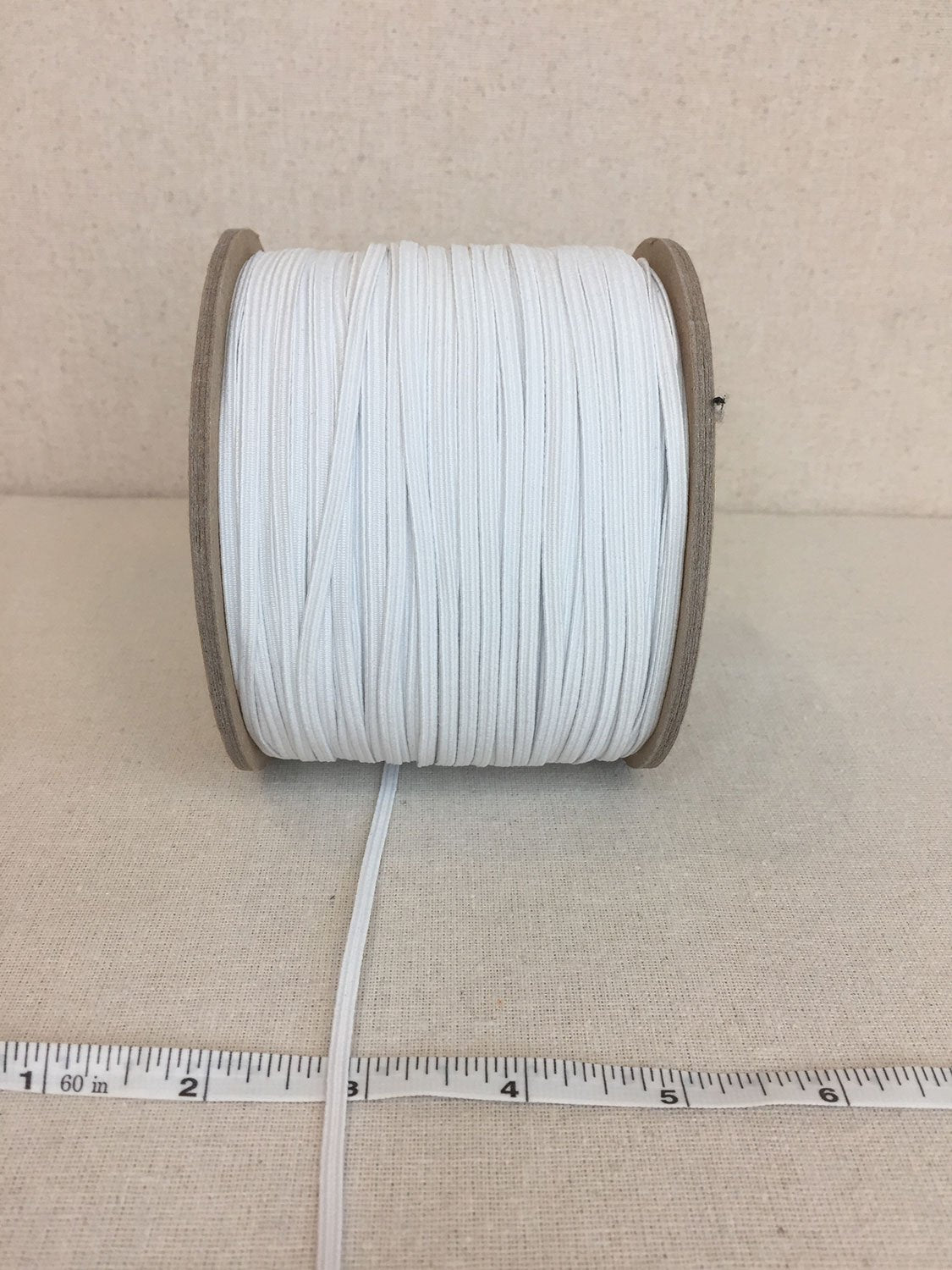 Braided Elastic - 1/8" - White