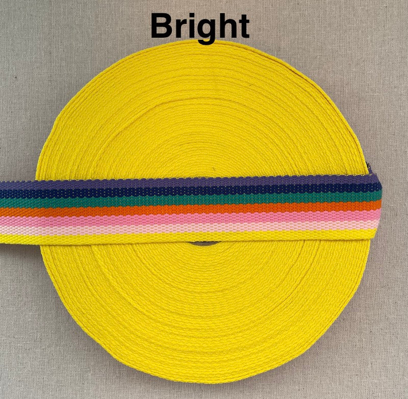Striped Webbing - 40mm (1 1/2") - Various