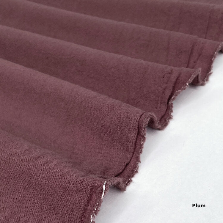 Jubilee - Sand Washed Cotton Crepe - Plum