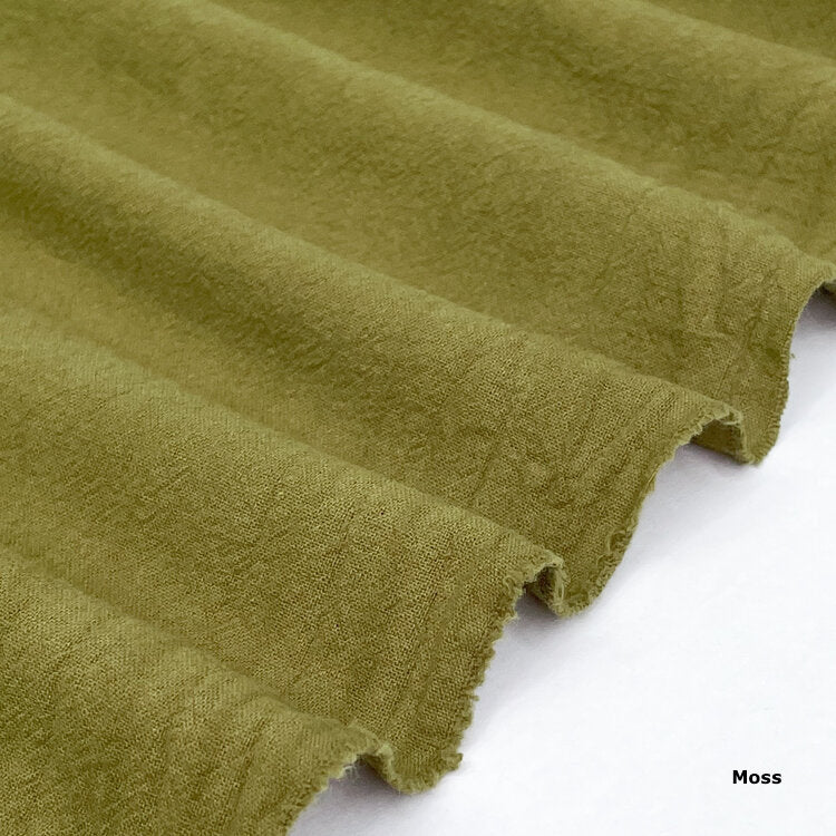 Jubilee - Sand Washed Cotton Crepe - Moss