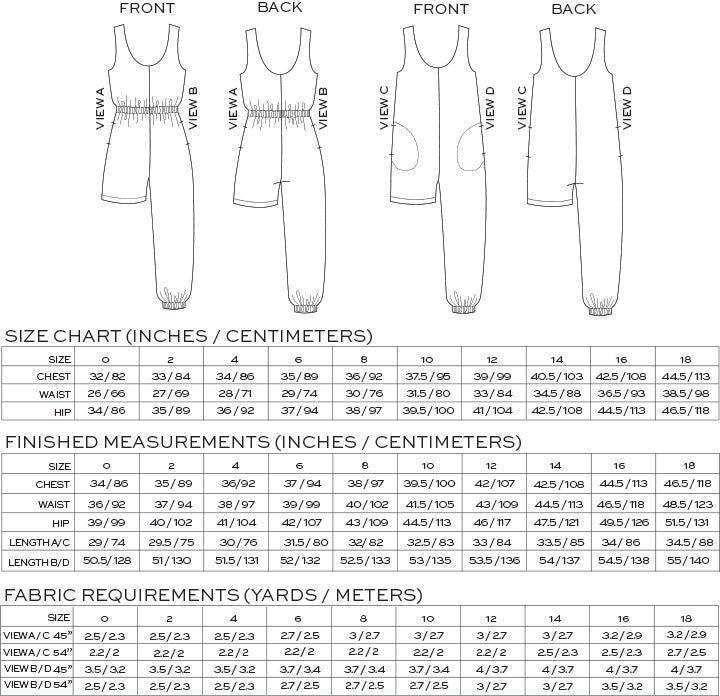 True Bias - Nova Jumpsuit - Various Sizes