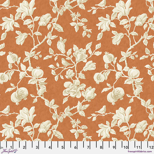 SALE! Free Spirit - Woodland Blooms - Magnolia and Pomegranate - Russet