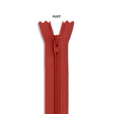 YKK Coil Zipper - 7" - Various Colors