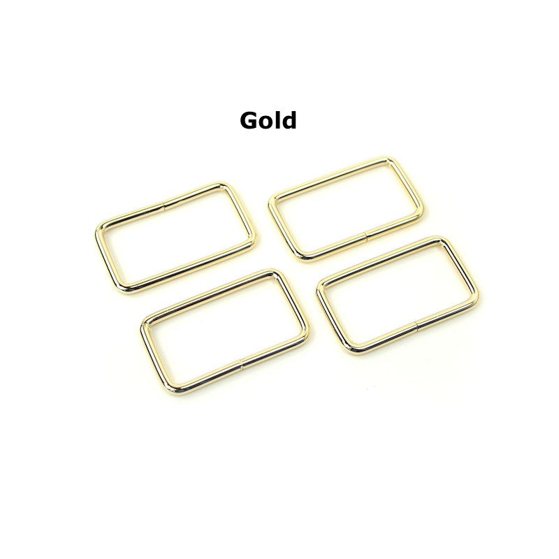 Hardware - Rectangle Metal Rings - 1 1/2" - Various Finishes