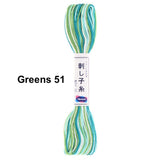 Olympus Sashiko Floss - Variegated 22 Yard Skein