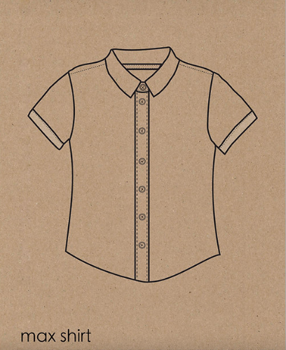 Max shirt sewing pattern by Two Stitches