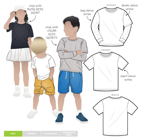 Style Arc - Kids - Bailey Basic T-Shirt