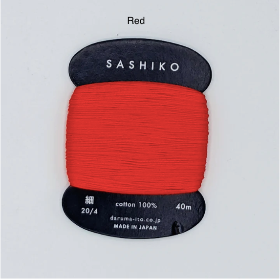 Daruma - Carded Sashiko Thread - 20/4 - Various Colors
