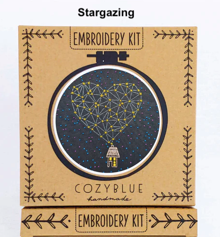 Cozyblue Handmade - DIY Embroidery Kits - Various Designs