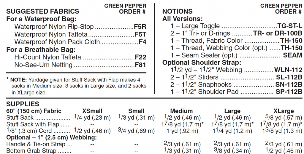 The Green Pepper - 544 - All That Stuff-Stuff Sacks