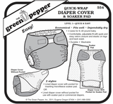 SALE–The Green Pepper - 554 - Quick Wrap Diaper Cover - Babies