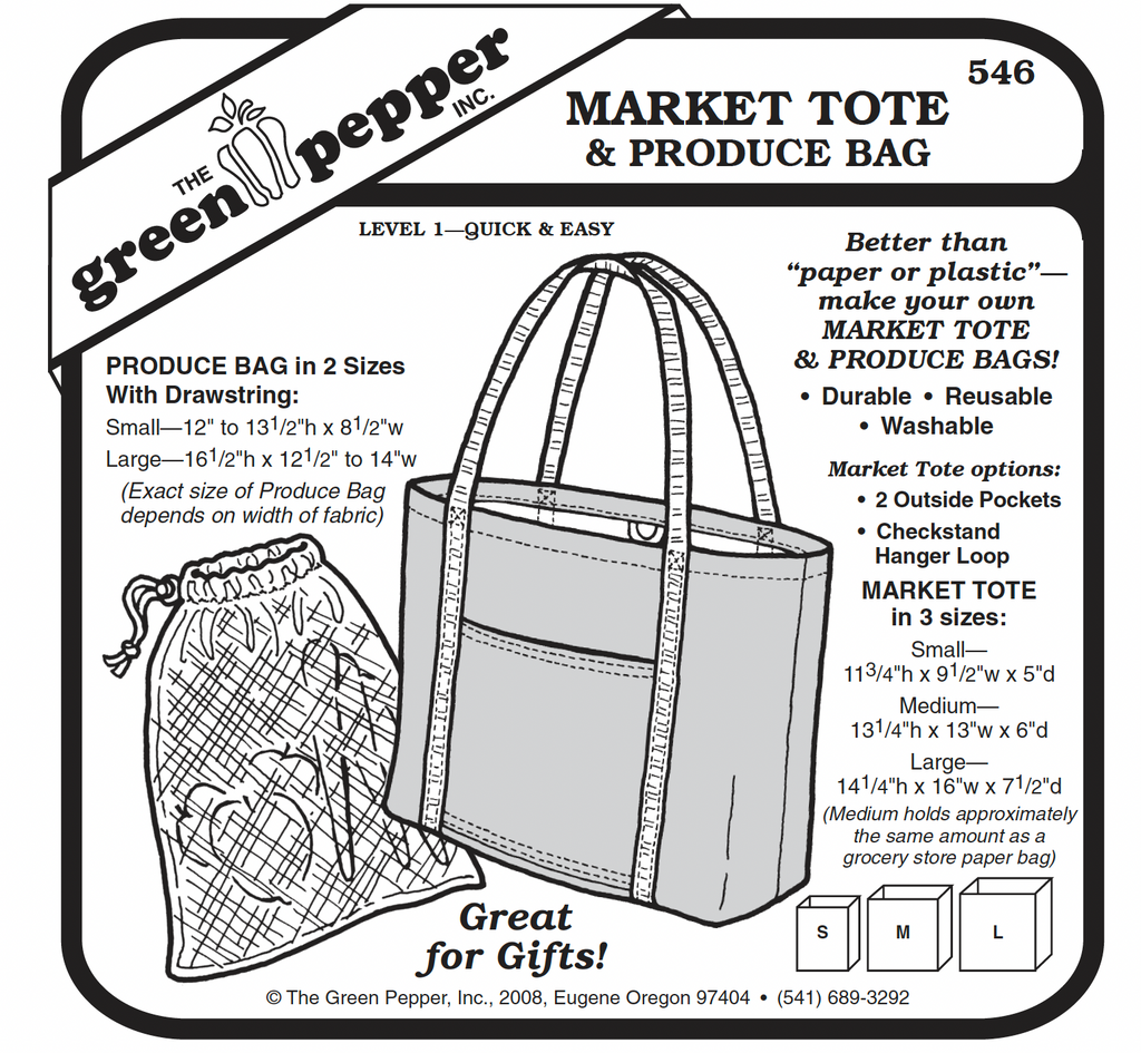 The Green Pepper - 546 - Market Tote and Produce Bags