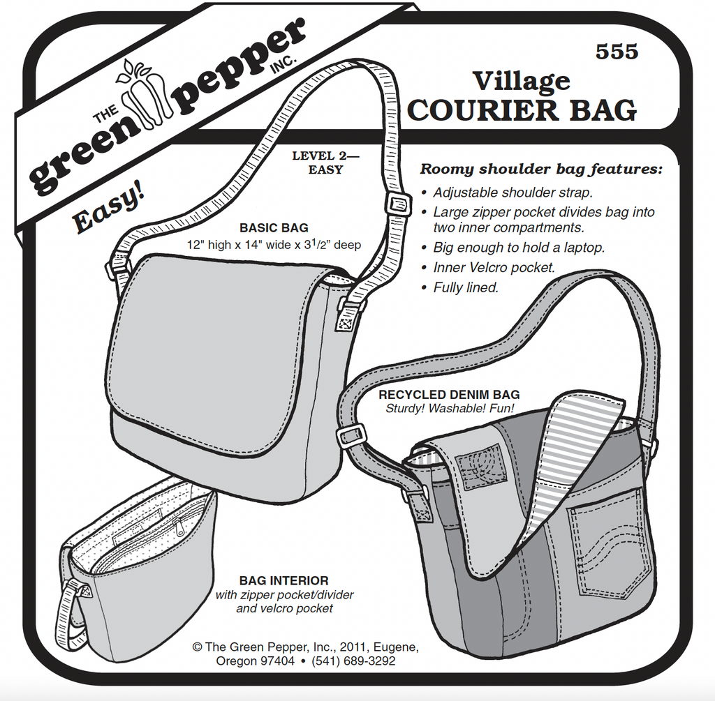 The Green Pepper - 555 - Village Courier Bag