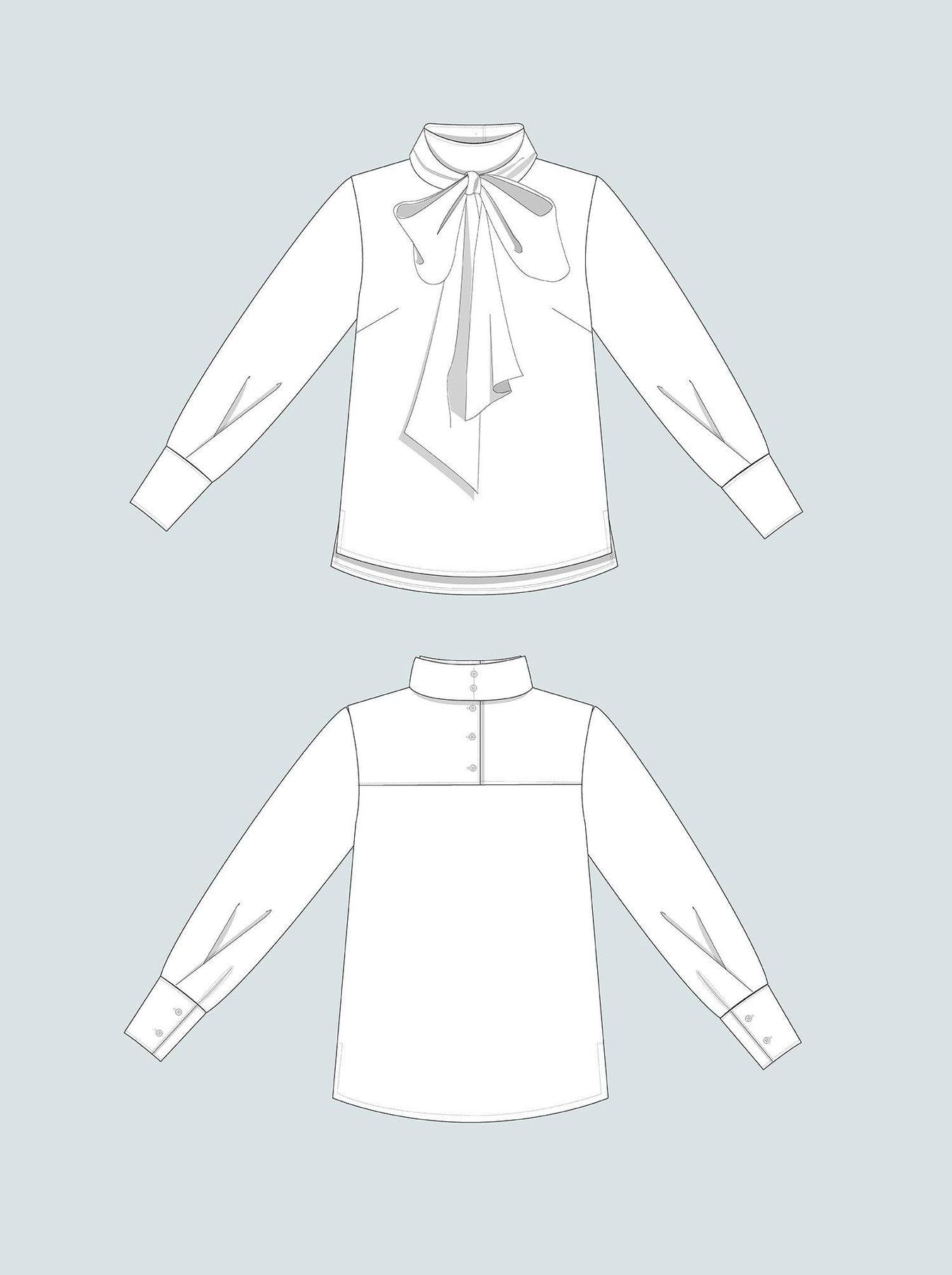 The Assembly Line - Tie Bow Blouse - Various
