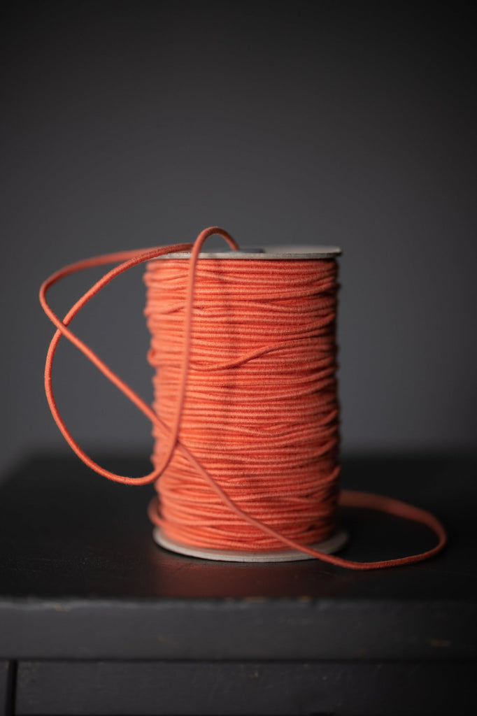 Merchant and Mills - Recycled Cotton Elastic - 3mm - Orange Pop