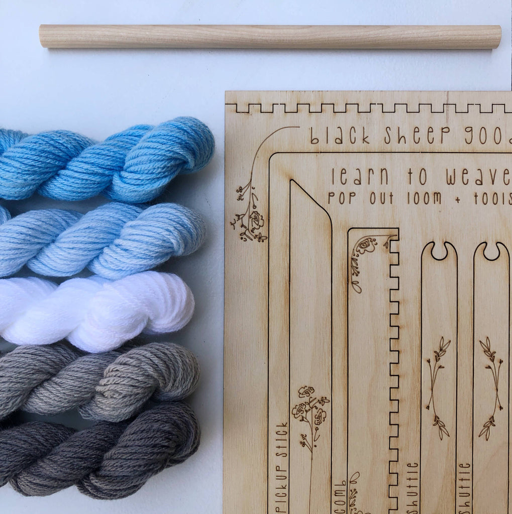 Black Sheep Goods - DIY Tapestry Weaving Kit - Cloud