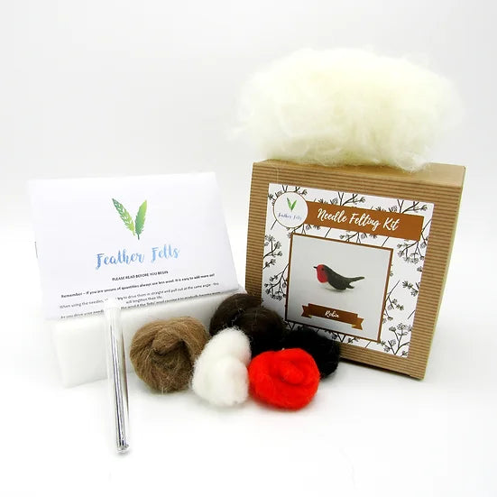 Feather Felts - Needle Felting Kit - Robin