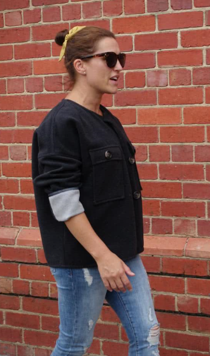 Style Arc - Adelaide Woven Jacket