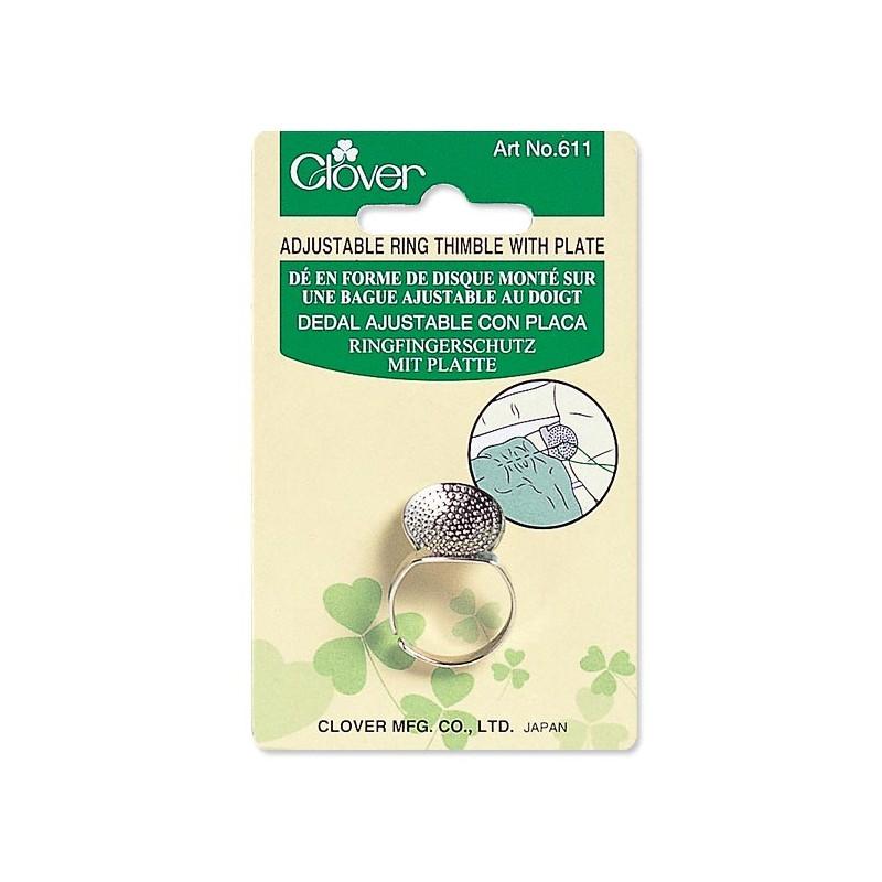 Clover - Adjustable Ring Thimble with Plate