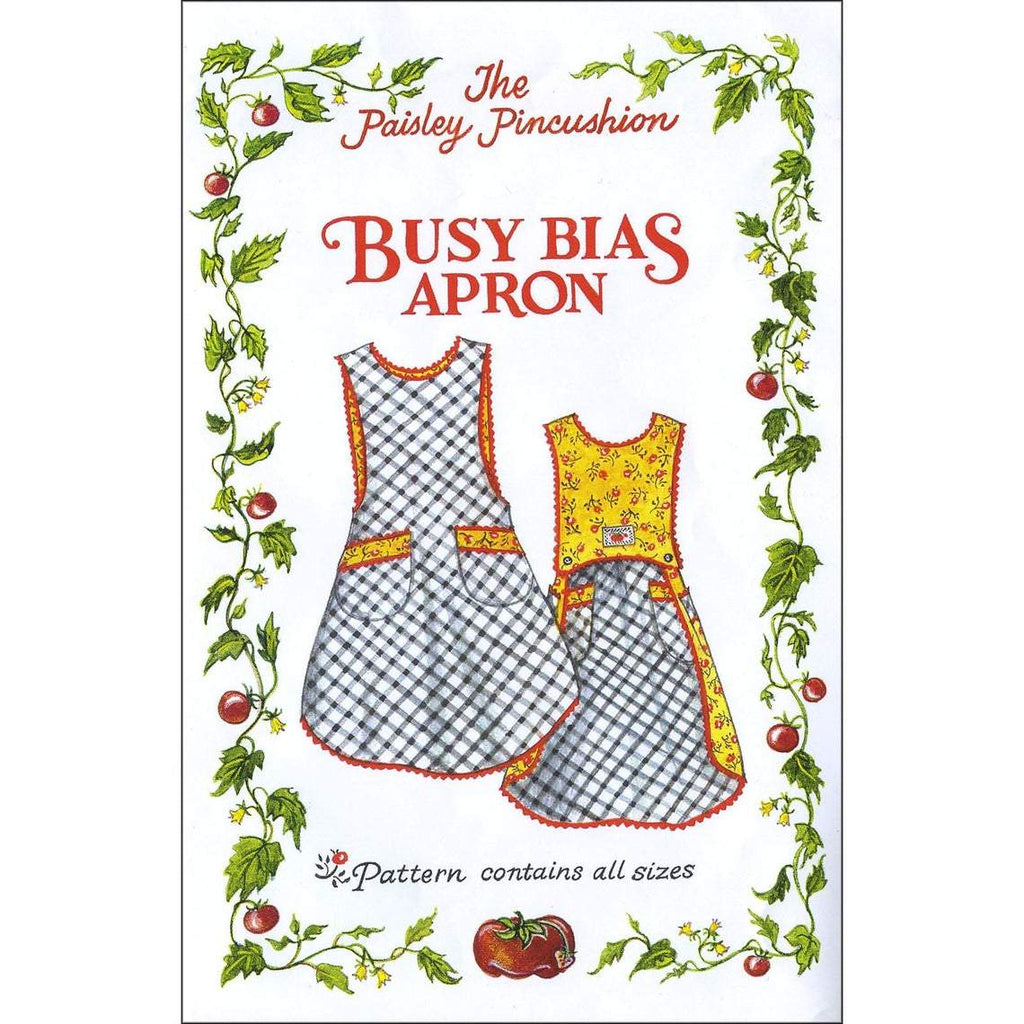 The Paisley Pincushion - Busy Bias Apron