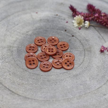 Atelier Brunette - Bliss Button - Chestnut - 9mm