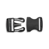 Hardware - YKK Plastic Flat Side Release Buckle - Black - 1 1/2"