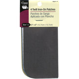 Dritz - Twill Iron-On Patches - Light Assortment - 4 ct.