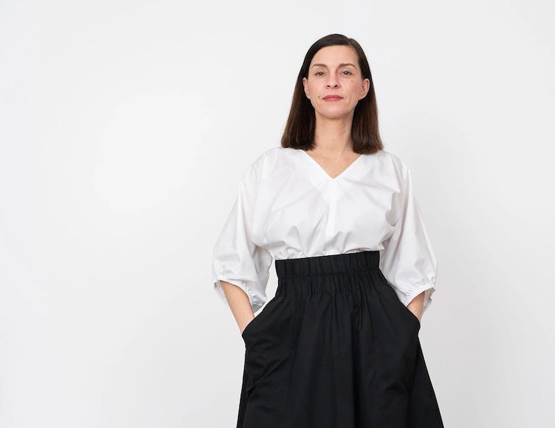 The Assembly Line - V-Neck Cuff Top - Various