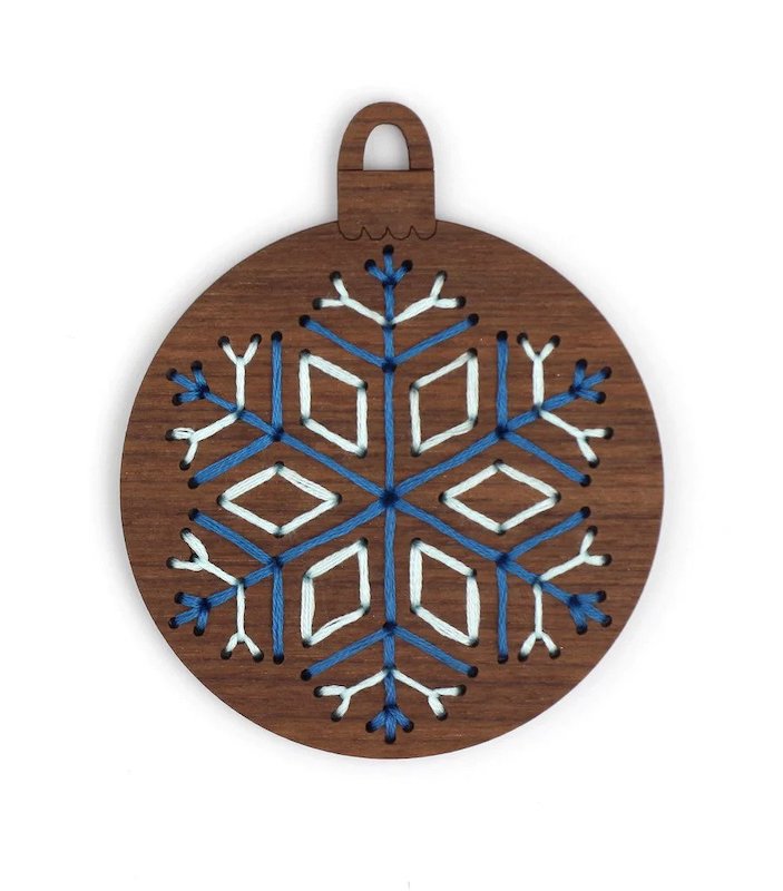 Kiriki Press - Ornament Embroidery Kits - Snowflake