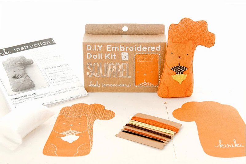 Kiriki Press - Level 2 DIY Embroidered Doll Kit