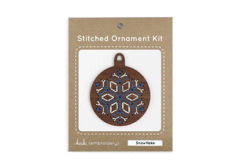 Sale! Kiriki Press - Ornament Embroidery Kits - Snowflake