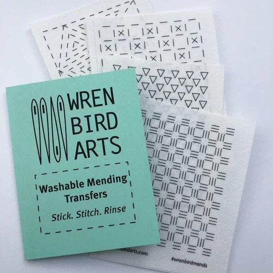 Wren Bird Arts - Washable Mending Transfers for Visible Mending - Various