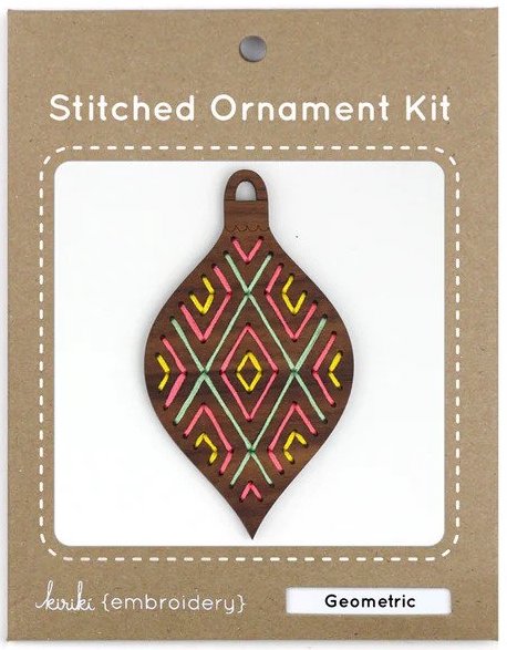 Kiriki Press - Ornament Embroidery Kits - Geometric