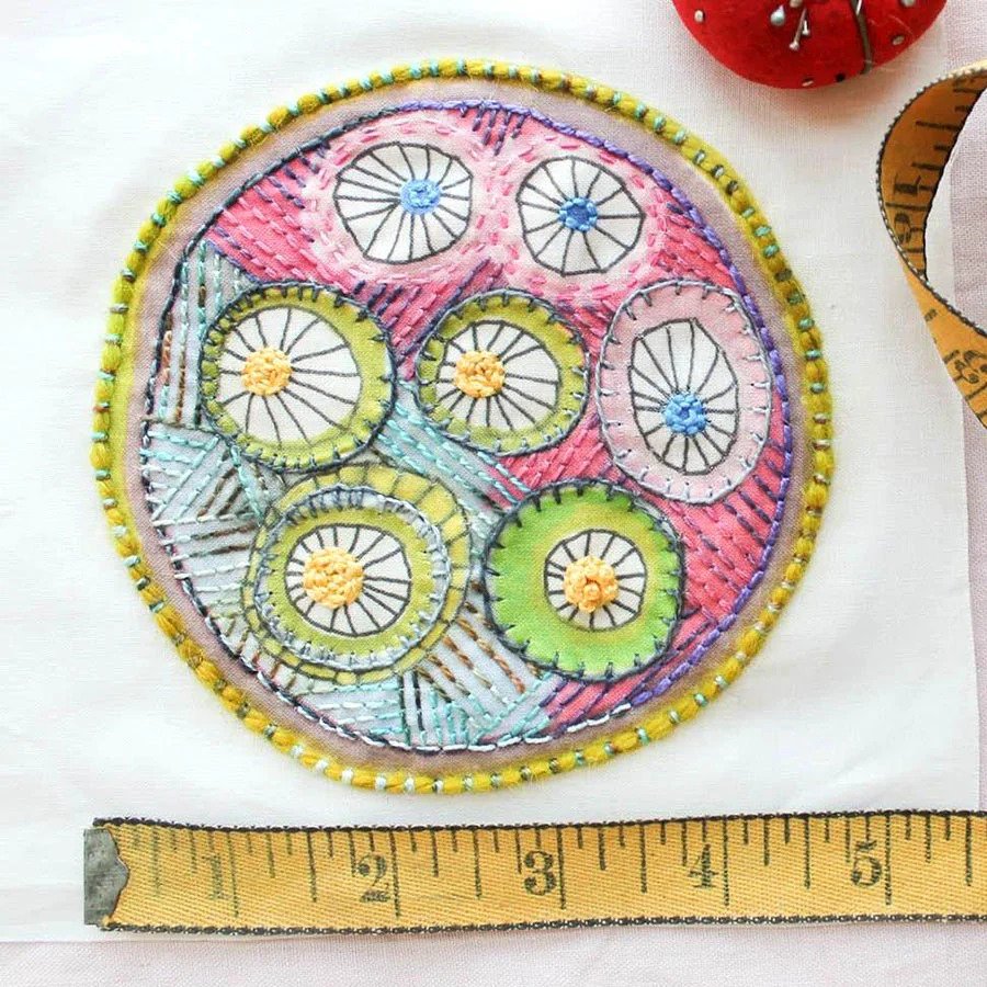Dropcloth Samplers - Embroidery Sampler - Colorburst! Cartwheels