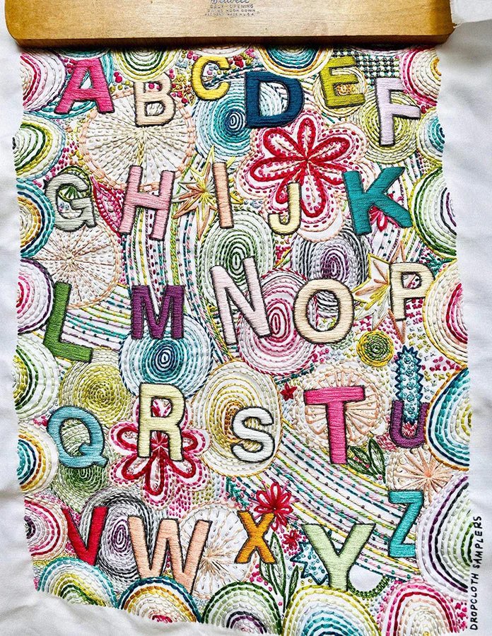 Dropcloth Samplers - Embroidery Sampler - ABC Max