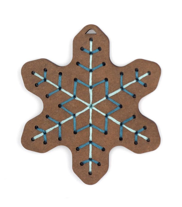 Kiriki Press - Ornament Embroidery Kits - Gingerbread Flake