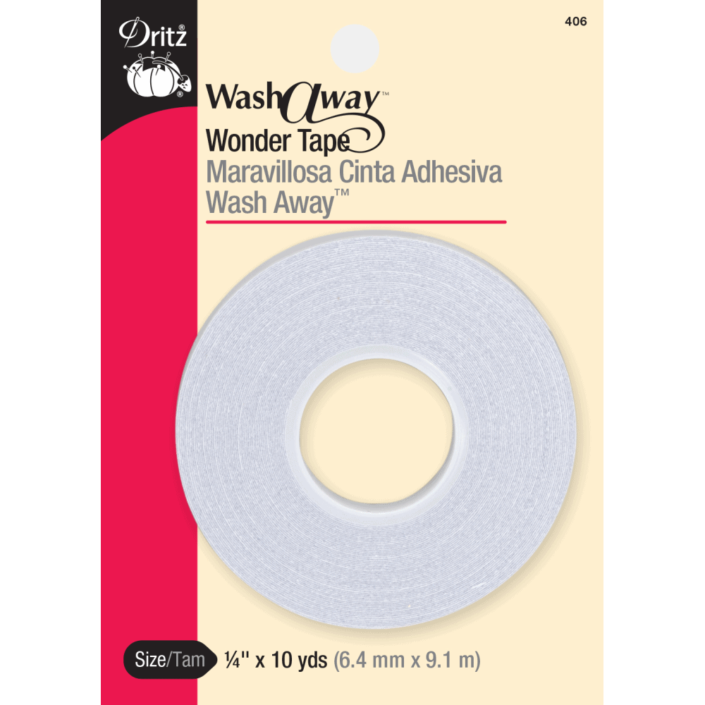 Dritz - Wash-A-Way Wonder Tape - 1/4" x 10 yds.
