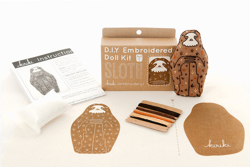 Kiriki Press - Level 1 DIY Embroidered Doll Kit