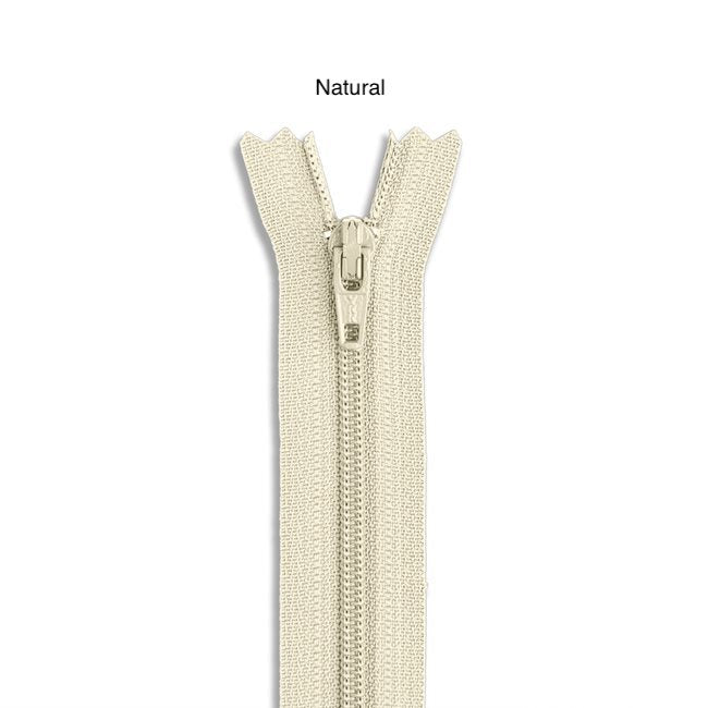 YKK Coil Zipper - 9" - Various Colors
