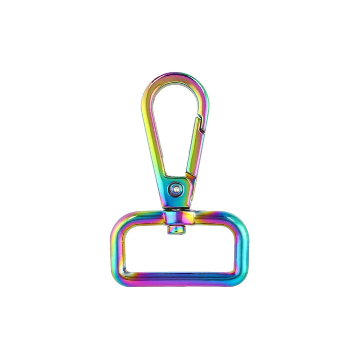Hardware - Zinc Alloy Lever Swivel Snap - 1" - Iridescent Rainbow