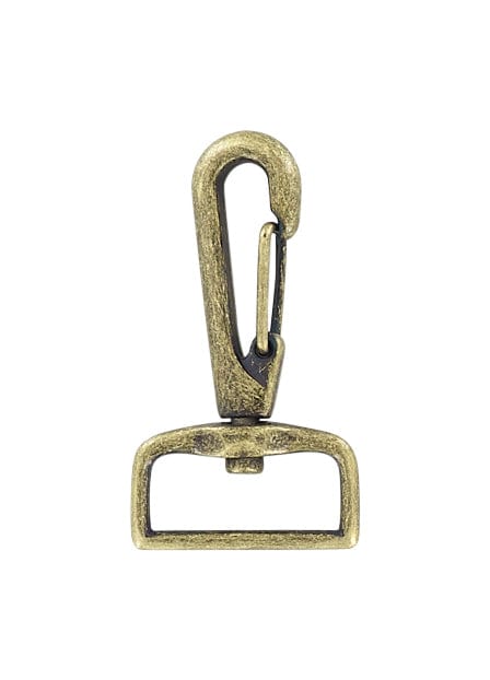 Hardware - Zinc Alloy Lever Snap Hook - 1" - Antique Brass
