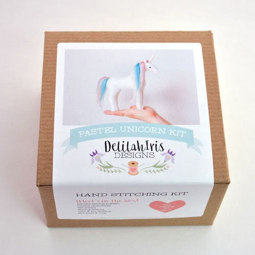 Delilah Iris Designs - Pastel Rainbow Unicorn Sewing Kit